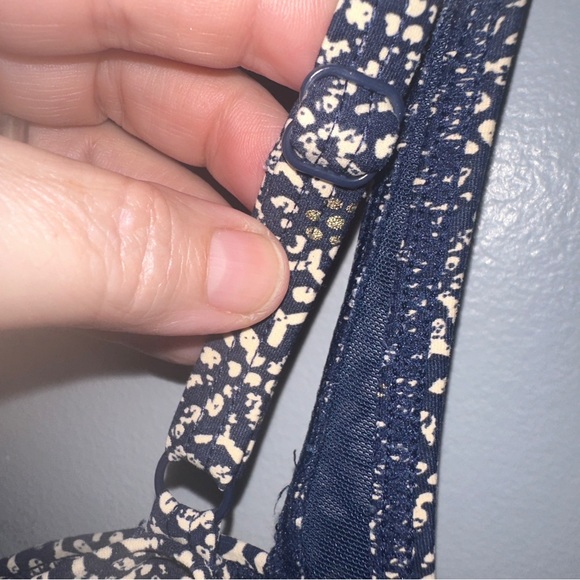 Niptuck Blue & Gold One Piece Ruched Size 8 Swim Suit - Picture 5 of 11